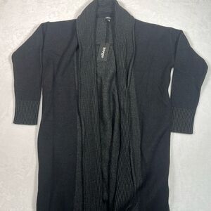 Allbirds Merino Wool Long 36-38 in Black premium Cardigan‎ NWT women Medium